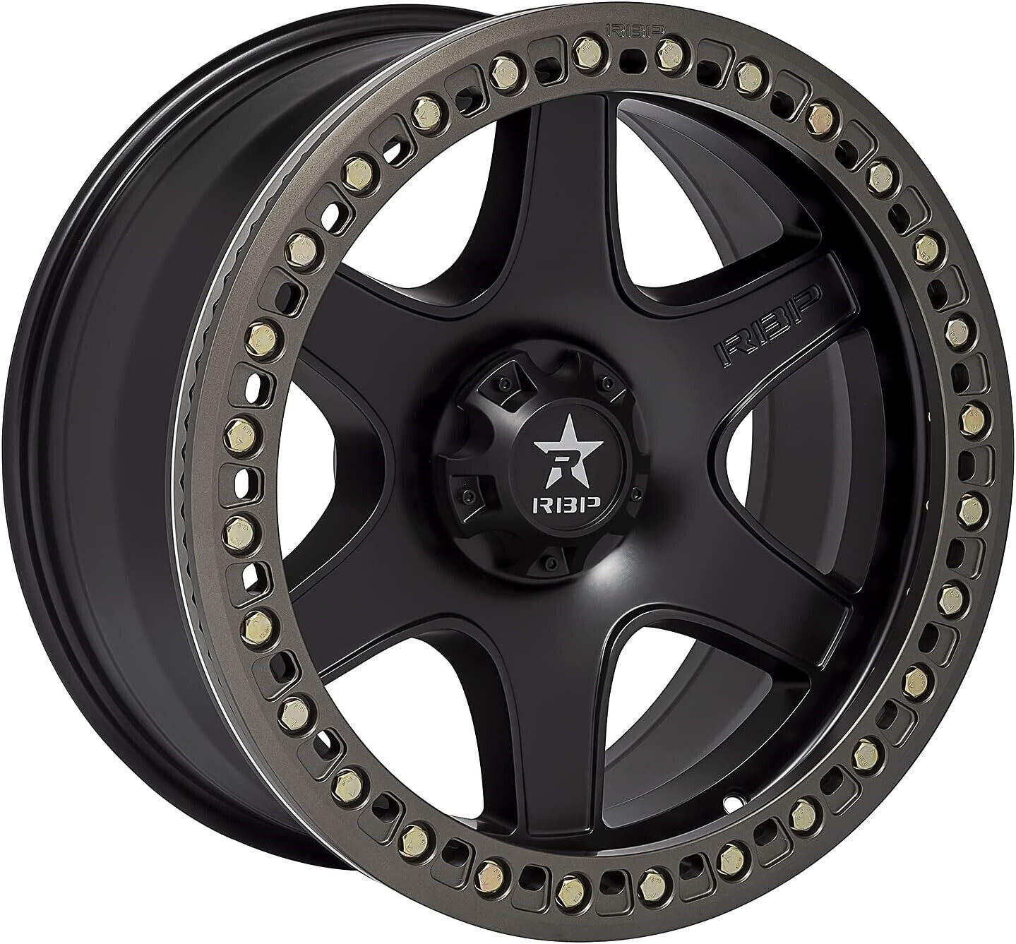 RBP 50R(BZ) COBRA Black Wheel W/Bronze Ring 20 x 9.inches /8 x 165 mm, -12 mm BL