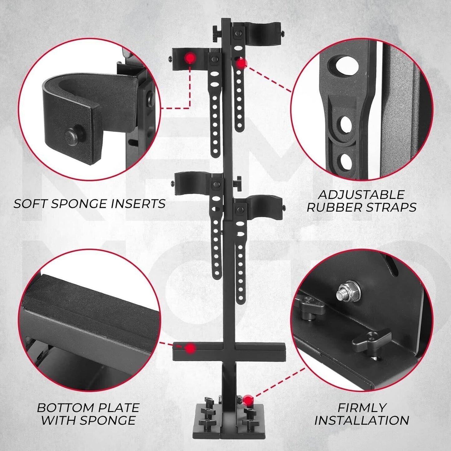 Gun Holder Bracket Mount Stand For UTV Polaris Ranger Honda Pioneer 700 1000 4