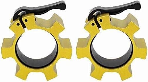 Metal Olympic Barbell Clamps 2inch Heavy Duty Exercise Collars,Weight Clips 1pr