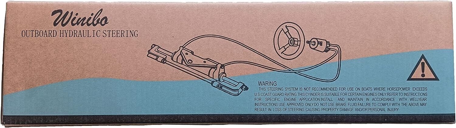 Hydraulic Steering System For Outboard Engines up to 150hp!!  Including HOSES!!