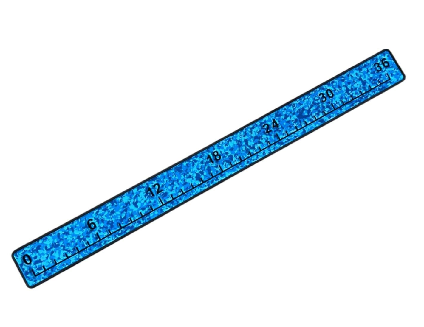 SeaDek  36" Fish Ruler - Marine EVA Mat - Tough Stick On Adhesive - Mica/Aqua