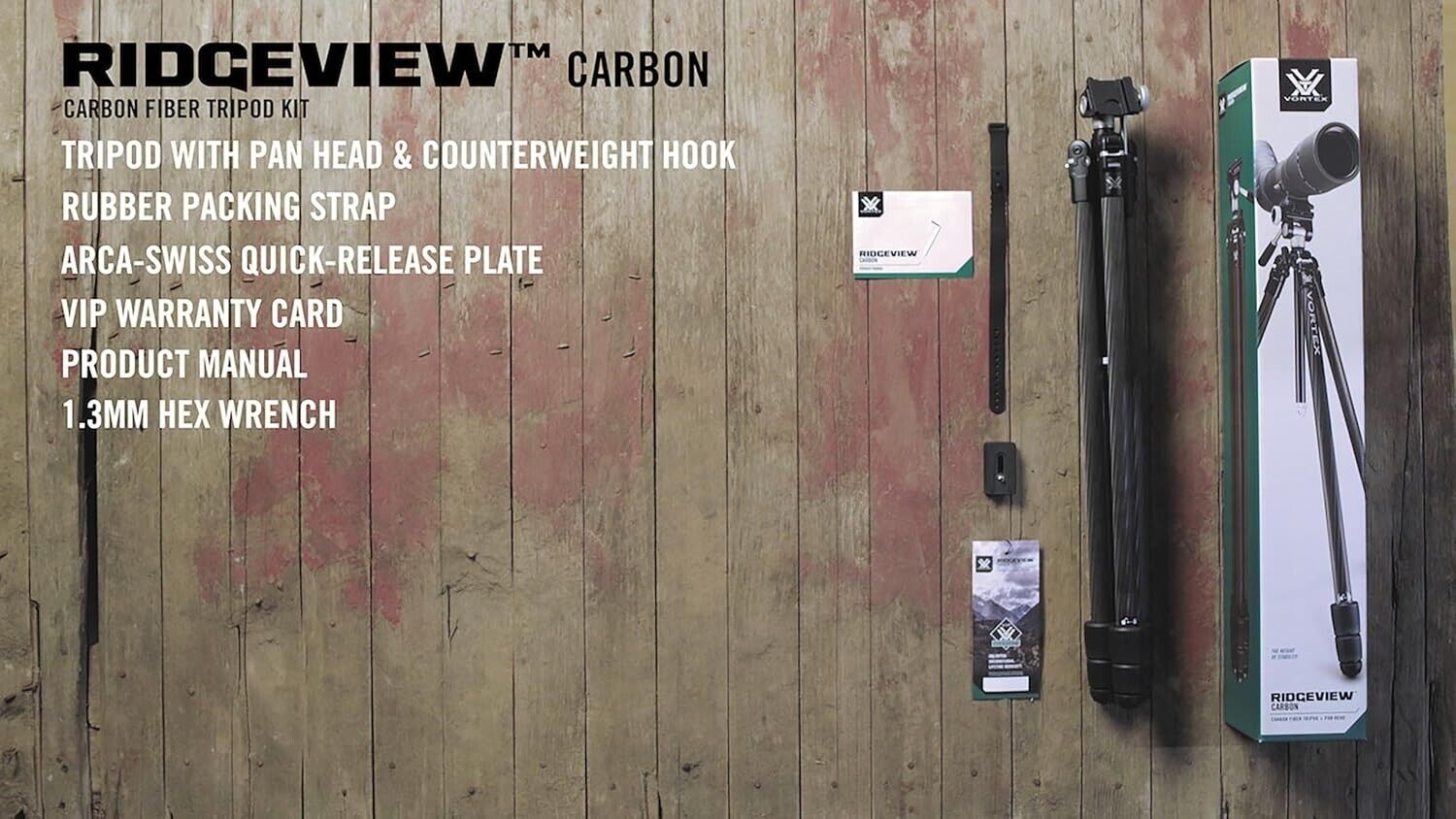 Vortex Ridgeview Carbon Tripod Kit TR-RVC