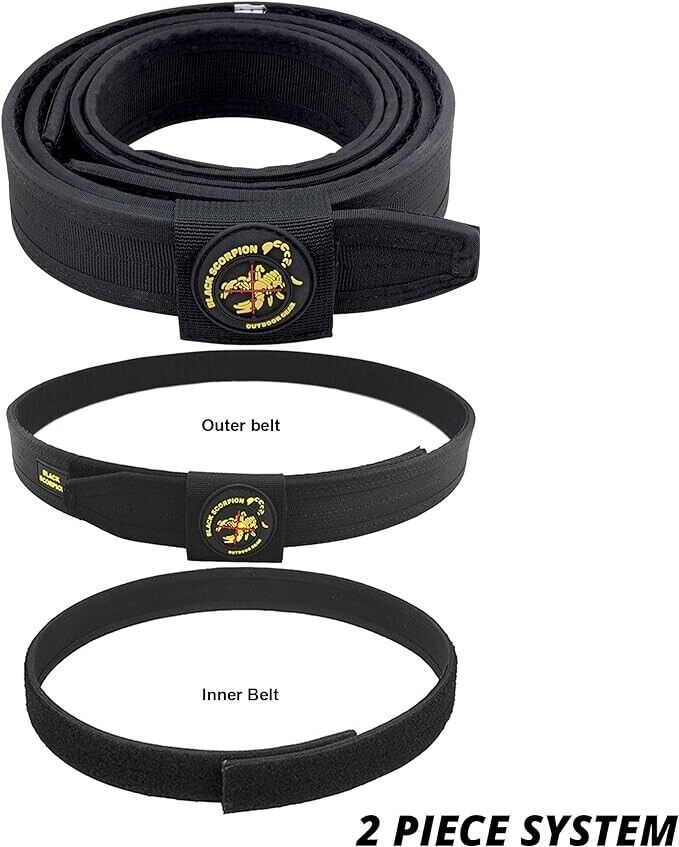 Black Scorpion Gear Pro Heavy Duty Competition Belt for IPSC, USPSA, 3-Gun