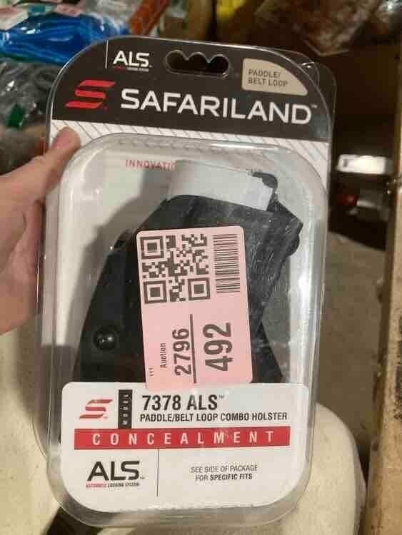 Safariland 7378 7TS ALS Paddle & Belt Loop Concealment Holster, H&K VP9