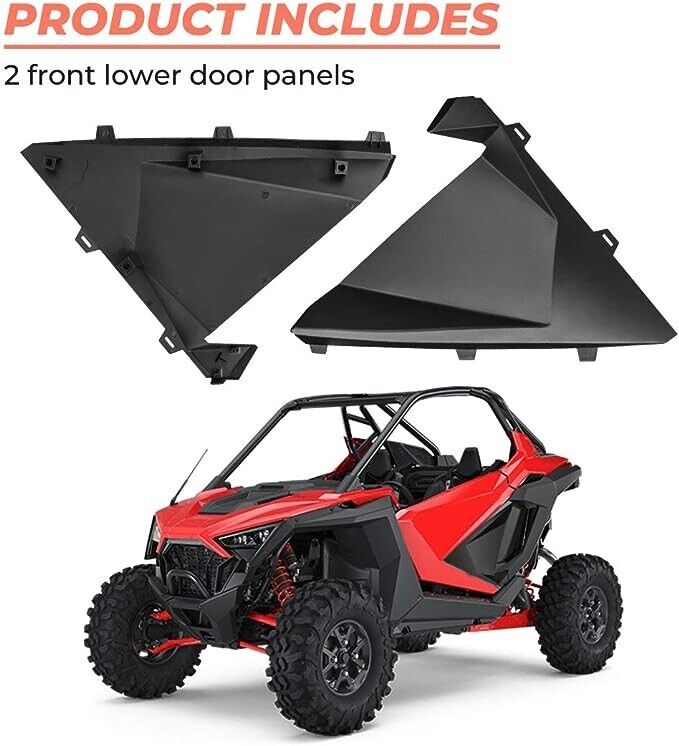 KEMIMOTO UTV Plastic Lower Doors Inserts For 2020+ Polaris RZR PRO XP Half Door