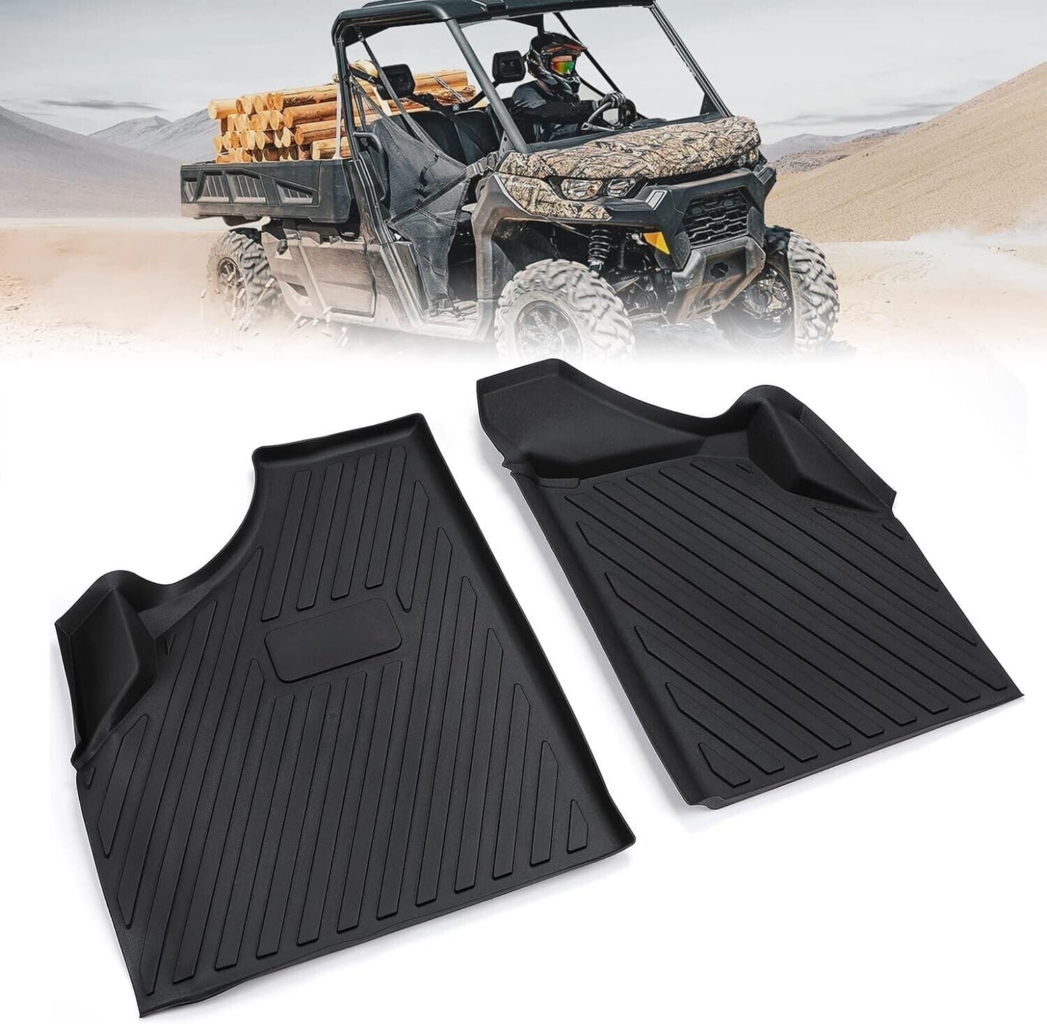 UTV Front Floor Mat Pad Liner for Can Am Defender MAX HD8 HD10 HD5 2016-2022 23