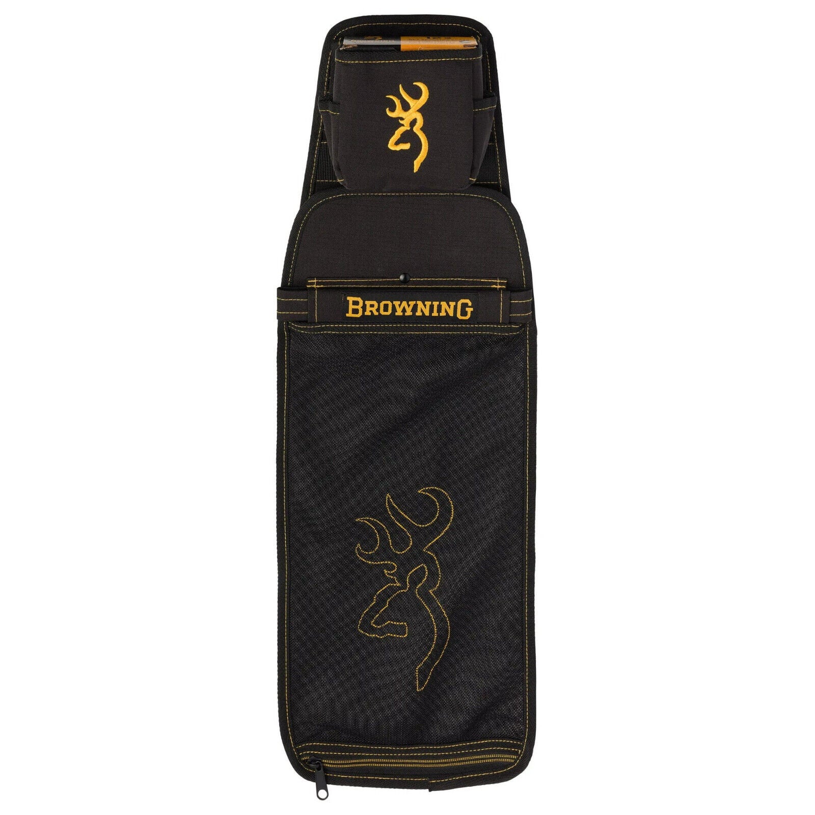 Browning Shotgun Black & Gold Shell Pouch W/ Bag Water-Resistant Fabric