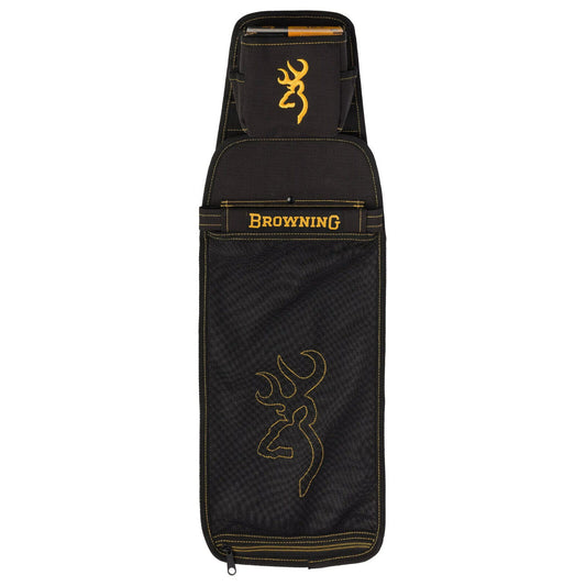 Browning Shotgun Black & Gold Shell Pouch W/ Bag Water-Resistant Fabric