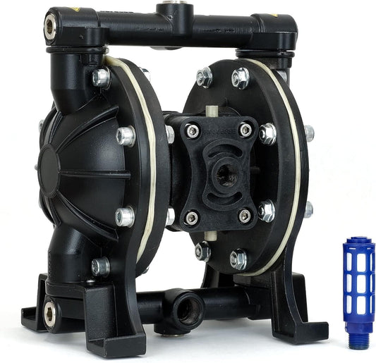 VEVOR Air-Operated Double Diaphragm Pump .5" Inlet Outlet Petroleum Fluid 15GPM