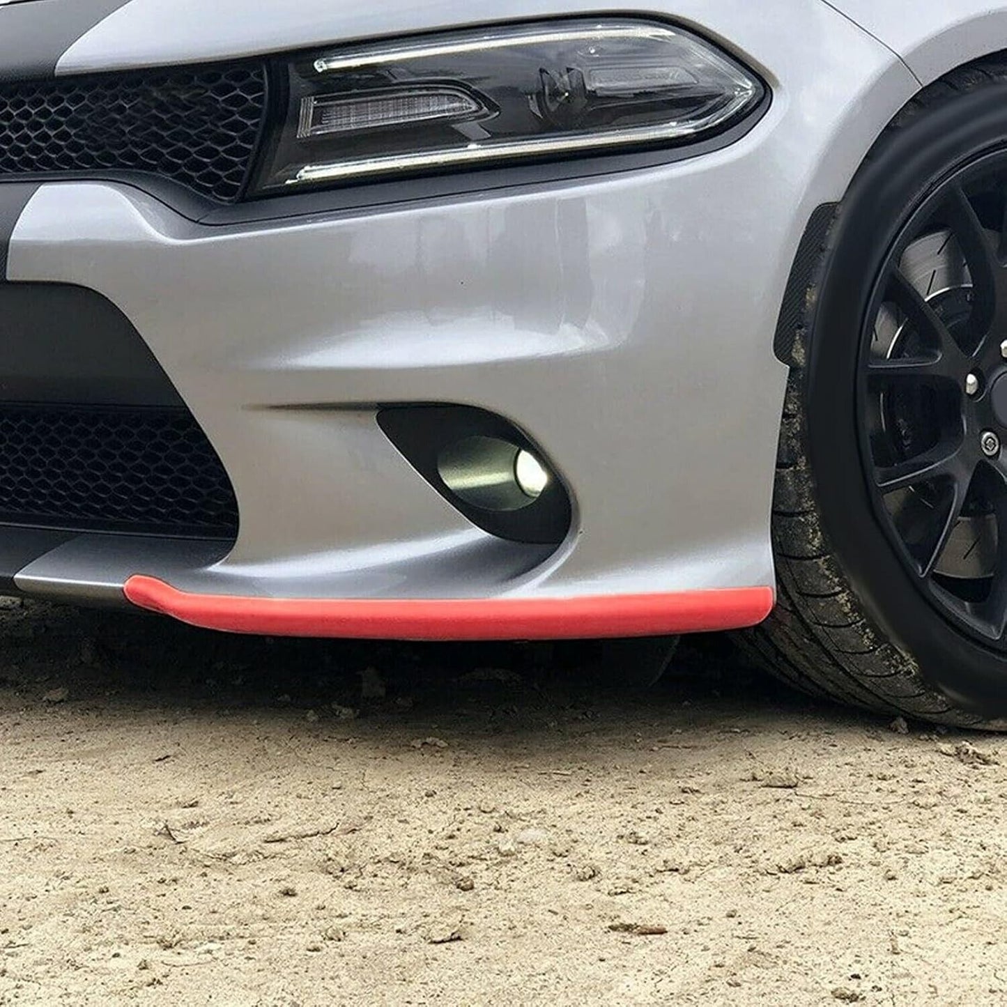 For Dodge Charger Scat Pack Left Right Front Bumper Lip Splitter Guard Protector