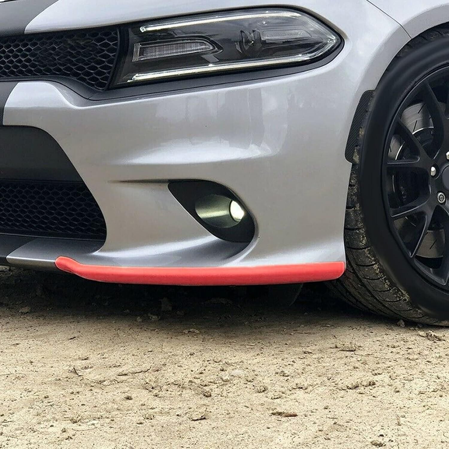 For Dodge Charger Scat Pack Left Right Front Bumper Lip Splitter Guard Protector