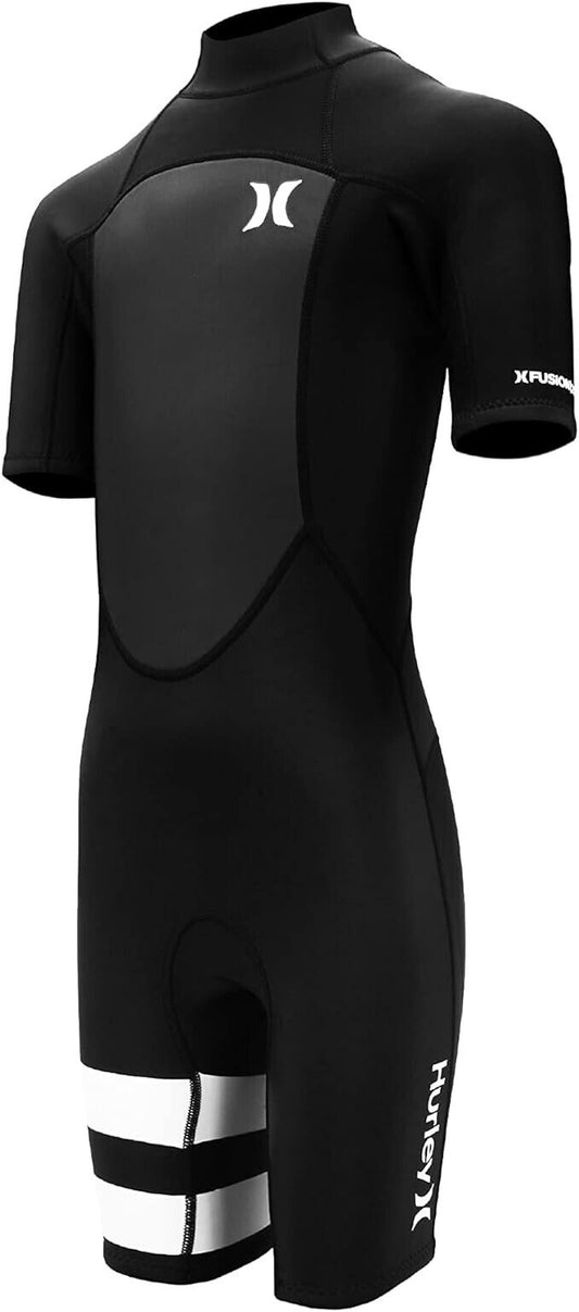 Hurley Kids Wesuit, Fusion 202 2MM Shorty Back Zip UPF50+ Neoprene Size 10