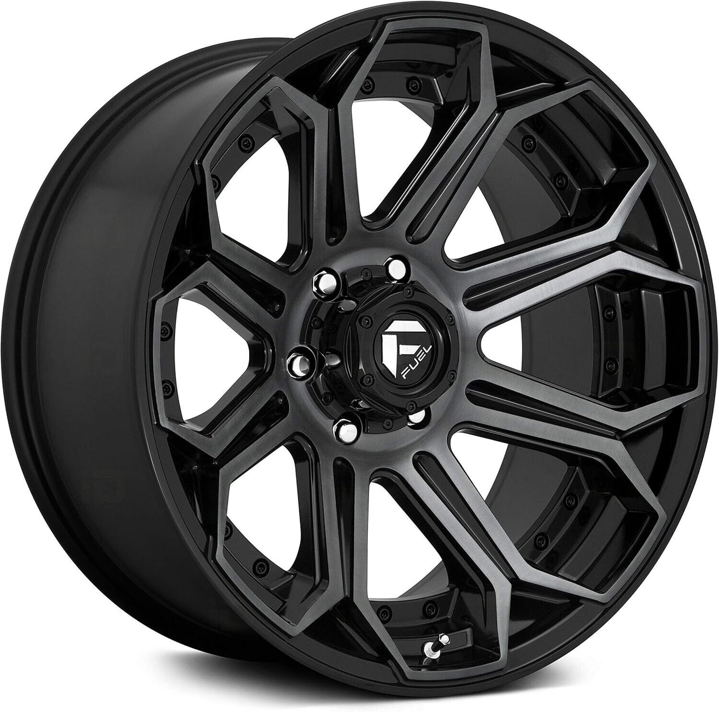 Fuel 1-Piece Wheels D705 Siege 20x10, 8x 6.5 Dark Gun Metal Tinted Clear Rim